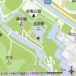 名勝 玄宮園周辺の地図