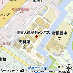 滋賀大学　国際センター周辺の地図