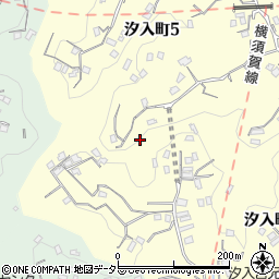 神奈川県横須賀市汐入町5丁目16-5周辺の地図