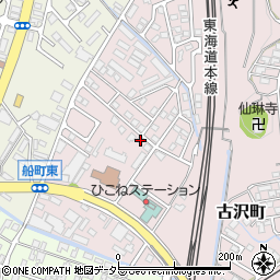 滋賀県彦根市古沢町710-46周辺の地図