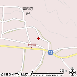 京都府南丹市美山町大野下野周辺の地図