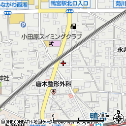 神奈川県小田原市鴨宮232周辺の地図