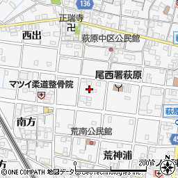 愛知県一宮市萩原町串作（天神）周辺の地図
