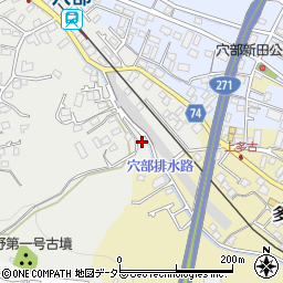 神奈川県小田原市穴部68周辺の地図