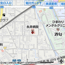 永井病院周辺の地図