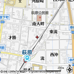 愛知県一宮市萩原町串作流1149周辺の地図