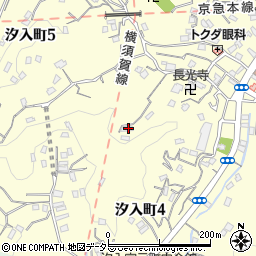 神奈川県横須賀市汐入町5丁目8周辺の地図