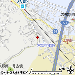 神奈川県小田原市穴部73周辺の地図
