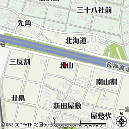 愛知県一宮市大和町氏永北山周辺の地図