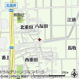 愛知県一宮市大和町北高井江頭667周辺の地図