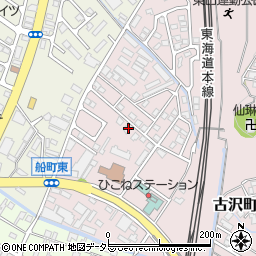 滋賀県彦根市古沢町710-50周辺の地図