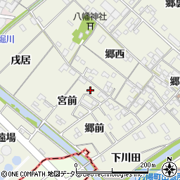 愛知県一宮市丹陽町外崎宮前周辺の地図