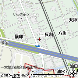 愛知県一宮市大和町妙興寺二反割周辺の地図