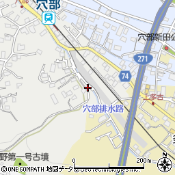 神奈川県小田原市穴部69周辺の地図