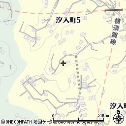 神奈川県横須賀市汐入町5丁目16周辺の地図