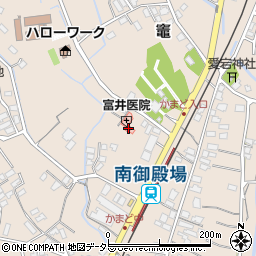 静岡県御殿場市竈708周辺の地図