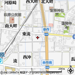愛知県一宮市萩原町串作東沖996周辺の地図