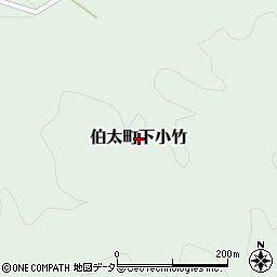島根県安来市伯太町下小竹周辺の地図