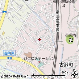 滋賀県彦根市古沢町710-44周辺の地図