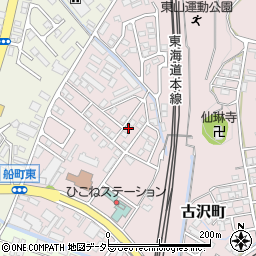 滋賀県彦根市古沢町710周辺の地図