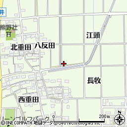 愛知県一宮市大和町北高井江頭周辺の地図