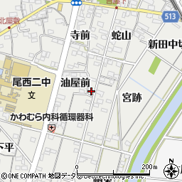 愛知県一宮市明地宮浦周辺の地図
