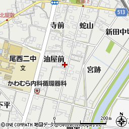 愛知県一宮市明地（宮浦）周辺の地図