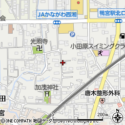 神奈川県小田原市鴨宮688-1周辺の地図