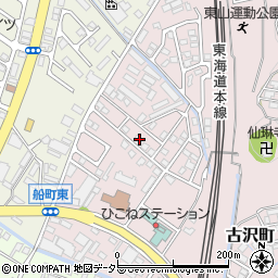 滋賀県彦根市古沢町713周辺の地図