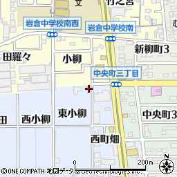愛知県岩倉市大地町（東小柳）周辺の地図
