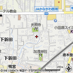 神奈川県小田原市鴨宮周辺の地図
