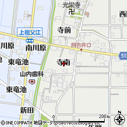 愛知県一宮市明地寺南周辺の地図