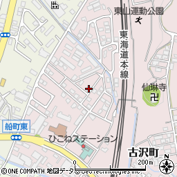 滋賀県彦根市古沢町710-39周辺の地図