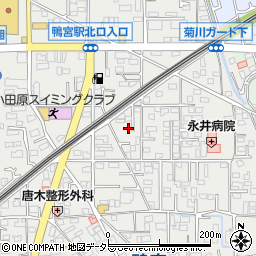 神奈川県小田原市鴨宮245-13周辺の地図