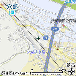 神奈川県小田原市穴部19周辺の地図