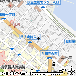 ピザハット　横須賀中央店周辺の地図