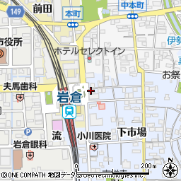 ダールフルット 岩倉本店周辺の地図