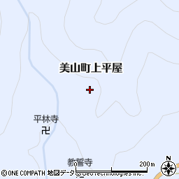 京都府南丹市美山町上平屋周辺の地図