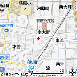 愛知県一宮市萩原町串作流1115周辺の地図