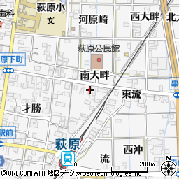 愛知県一宮市萩原町串作流1112周辺の地図