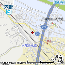 神奈川県小田原市穴部3周辺の地図