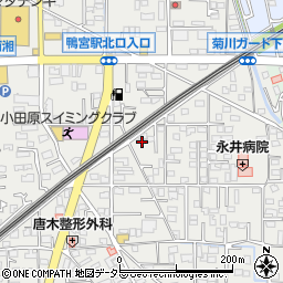 神奈川県小田原市鴨宮244周辺の地図