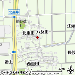 愛知県一宮市大和町北高井北重田1527周辺の地図