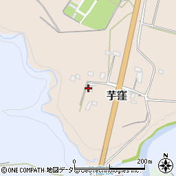 千葉県君津市芋窪周辺の地図