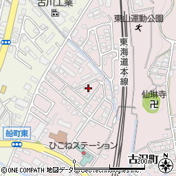 滋賀県彦根市古沢町710-37周辺の地図