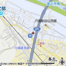 神奈川県小田原市穴部新田21周辺の地図