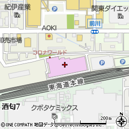 コロナキャットボウル小田原店周辺の地図
