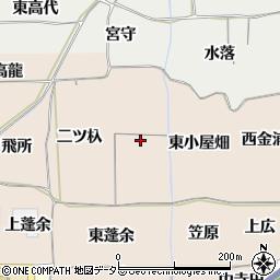 愛知県一宮市丹陽町三ツ井西小屋畑周辺の地図
