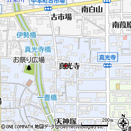 愛知県岩倉市下本町真光寺周辺の地図