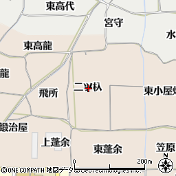 愛知県一宮市丹陽町三ツ井二ツ杁周辺の地図